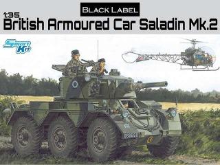Model samochodu pancernego Saladin Mk.2 do sklejania Dragon 3554