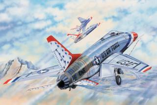 Model samolotu F-100D Thunderbirds w skali 1:32 Trumpeter 03222