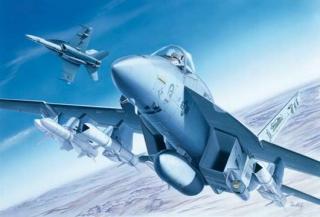 Model samolotu F/A-18E Super Hornet do sklejania Italeri 083