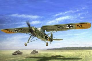 Model samolotu Fieseler Fi 156 Storch do sklejania Hobby Boss 80180