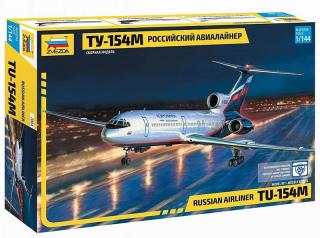 Model samolotu pasażerskiego Tupolev Tu-154M - Zvezda 7004