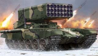 Model systemu artylerii rakietowej TOS-1A do sklejania Trumpeter 05582