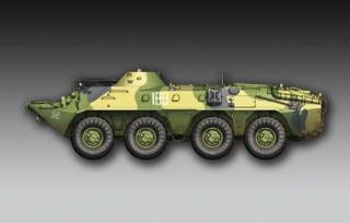 Model transportera opancerzonego BTR-70 do sklejania Trumpeter 07138