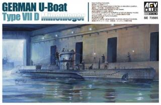 Model U-Boat typ VII D Minenleger do sklejana AFV SE73505