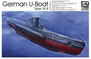 Model U-Boat Type VII B do sklejania AFV 73502 - skala 1:350