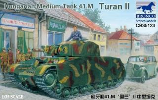 Model węgierskiego czołgu 41M Turan II do sklejania Bronco CB35123 skala 1:35