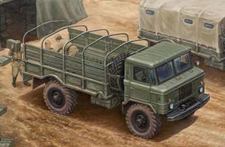 Model wojskowej ciężarówki GAZ-66 do sklejania Trumpeter 01016