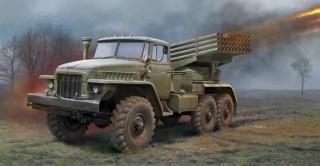 Model wyrzutni rakiet BM-21 do sklejania Trumpeter 01028