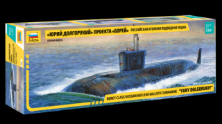 Model Zvezda 9061 Borey-Class Russian Nuclear Ballistic Submarine Yury Dolgorukiy