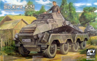 Niemiecki pojazd opancerzowy Sdlfz 231 w skali 1:35 do sklejania AFV 35231