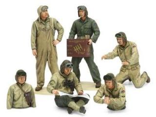 Plastikowe figurki amerykańskiej załogi czołgu - Tamiya 35347