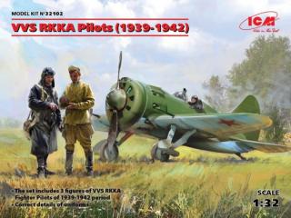 Plastikowe figurki radzieckich pilotów 1939-42 1:32 ICM 32102