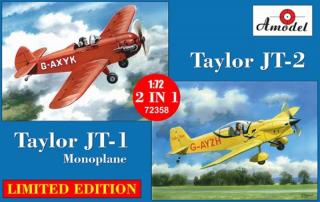 Plastikowe modele samolotów Taylor JT-1 i JT-2 1:72 Amodel 72358