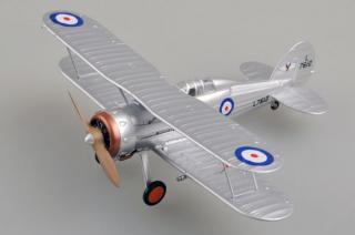 Plastikowy gotowy sklejony i pomalowany model samolotu Gloster Gladiator Easy Model 36455 skala 1:72