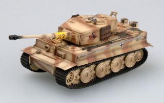 Plastikowy gotowy sklejony i pomalowany model Tiger I - Easy Model 36220 skala 1:72