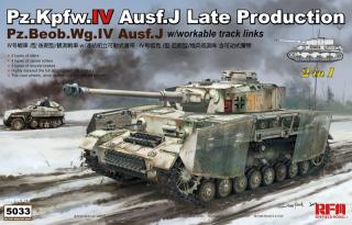 Plastikowy model 2w1 PZIV J - Pz.Beob.Wg.IV J do sklejania 1:35 RFM RM-5033