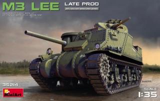 Plastikowy model amerykańskiego czołgu sredniego M3 Lee do sklejania w skali 1:35 z firmy MiniArt nr katalogowy 35214