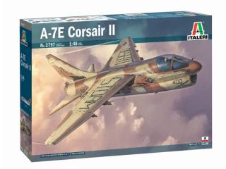 Plastikowy model amerykańskiego samolotu szturmowego A-7E Corsair II do sklejania w skali 1:48 z firmy Italeri nr 2797