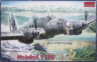 Plastikowy model bombowca Heinkel He 111B Pedro do sklejania Roden 005