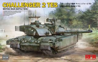 Plastikowy model brytyjskiego podstawowego czołgu Challenger 2 Tes do sklejania w skali 1:35 z firmy RFM nr 5039