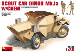 Plastikowy model brytyjskiego pojazdu zwiadowczego Dingo Mk.1a do sklejania w skali 1:35 z firmy MiniArt nr 35087