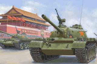 Plastikowy model chińskiego współczesnego czołgu średniego PLA Typ 59 do sklejania w skali 1:35 z firmy Hobby Boss nr 84539