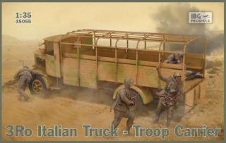 Plastikowy model ciężarówki 3Ro do transportu żołnierzy do sklejania w skali 1:35 z firmy IBG nr 35055