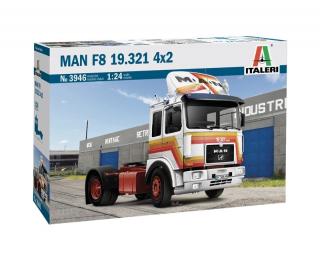 Plastikowy model ciężarówki MAN F8 19.321 4x2 do sklejania w skali 1:24 z firmy Italeri nr 3946