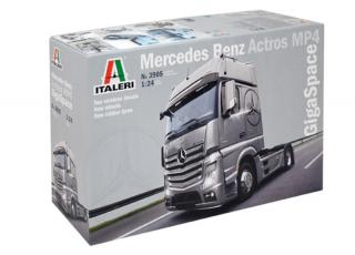 Plastikowy model ciężarówki Mercedes Benz Actros MP4 Gigaspace do sklejania w skali 1:24 z firmy Italeri nr 3905