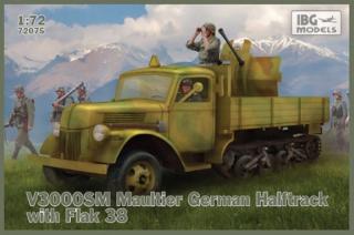 Plastikowy model ciężarówki V3000S/SSM z Flak 38 1:72 nr 72075