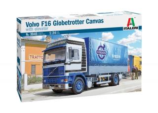 Plastikowy model ciężarówki Volvo F-16 Globetrotter Canvas do sklejania w skali 1:24 z firmy Italeri nr 3945