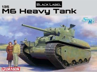Plastikowy model ciężkiego amerykańskiego czołgu M6 do sklejania w skali 1:35 z firmy Dragon nr 6798