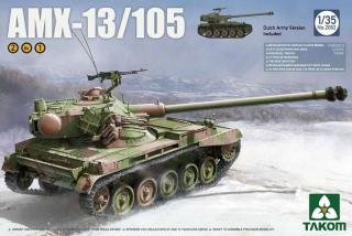 Plastikowy model czołgu AMX-13/105 do sklejania Takom 2062