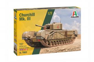 Plastikowy model czołgu Churchill Mk.III do sklejania w skali 1:72 z firmy Italeri nr 7083