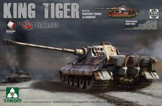 Plastikowy model czołgu King Tiger Pz.Abt.505 do sklejania Takom 2047