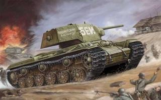 Plastikowy model czołgu KV-1 do sklejania w skali 1:35 z firmy Trumpeter nr 00357