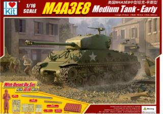 Plastikowy model czołgu M4A3E8 w skali 1:16 I Love Kit 61619