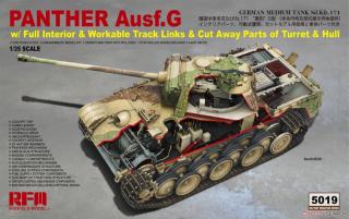 Plastikowy model czołgu Panther G z wnętrzem 1:35 RFM 5019