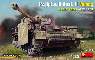 Plastikowy model czołgu Panzer IV Ausf.H Vomag do sklejania w skali 1:35 z firmy MiniArt nr 35298