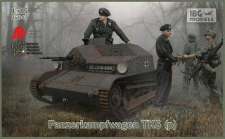 Plastikowy model czołgu Panzerkampfwagen TKS (p) do sklejania w skali 1:35 z firmy IBG nr 35047