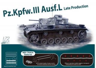 Plastikowy model czołgu PZIII Ausf.L do sklejania 1:72 Dragon 7645 Armor Neo Pro