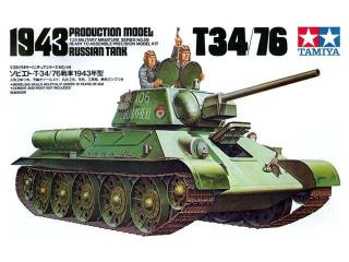 Plastikowy model czołgu T-34/76 do sklejania - Tamiya 35059 skala 1:35