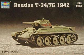 Plastikowy model czołgu T-34/76 w skali 1:72 Trumpeter 07206