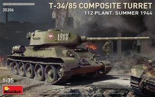Plastikowy model czołgu T-34/85 MiniArt 35306 skala 1:35