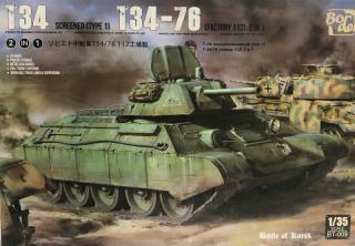 Plastikowy model czołgu T-34 (Typ 1) T-34/76 (112) do sklejania 1:35 Border Model BT-009