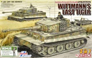 Plastikowy model czołgu Tiger - ostatni Tygrys Wittmanna - do sklejania w skali 1:35 z firmy Dragon nr 6800