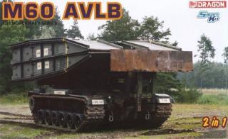 Plastikowy model do sklejania czołgu mostowego M60 AVLB w skali 1:35 z firmy Dragon nr katalogowy 3591.