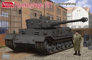 Plastikowy model do sklejania czołgu Pz.Kpfw.VI Tiger (P) Truppenubungsfahrzeug w skali 1:35 z firmy Amusing Hobby nr 35A023