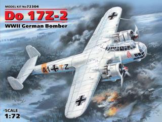 Plastikowy model do sklejania niemieckiego bombowca Dornier Do17z-2
