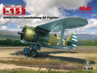 Plastikowy model do sklejnia I-153 Guomindang AF Fighter ICM 48099